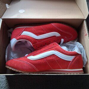 Vans Women's Super Lowpro Racing Red Shoes sz 5 NIB